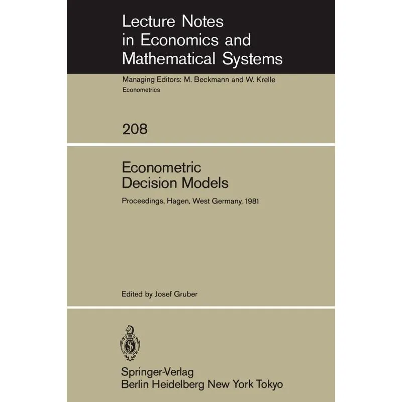 Econometric Decision Models