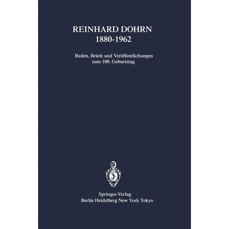 Reinhard Dohrn 1880-1962