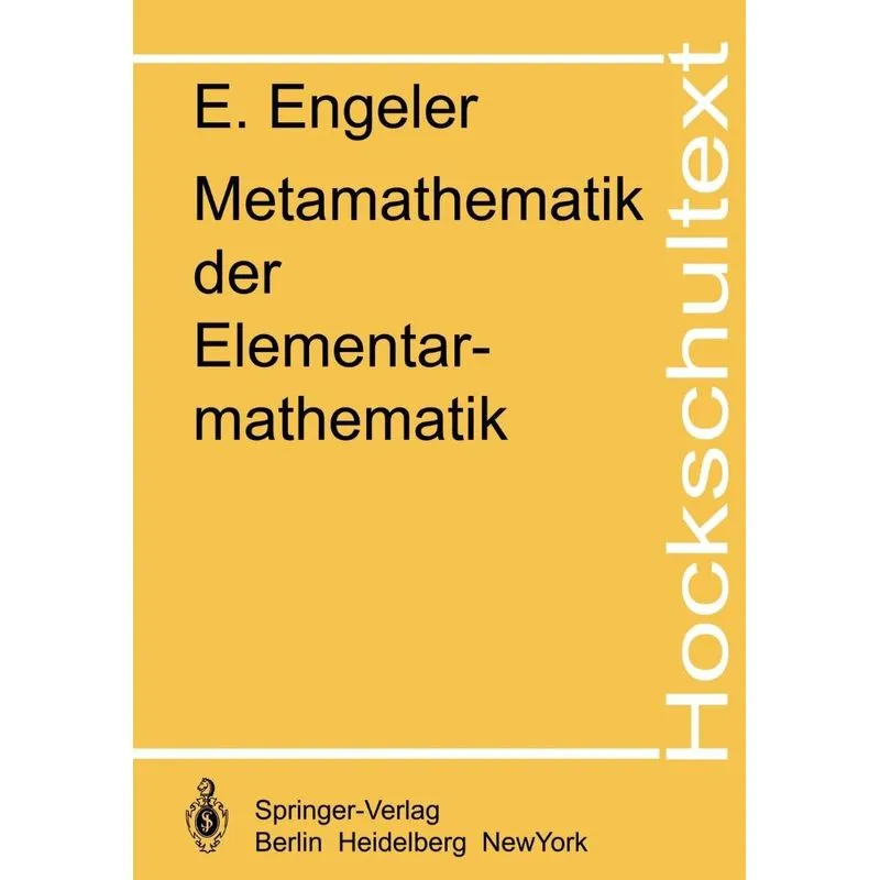Metamathematik der Elementarmathematik