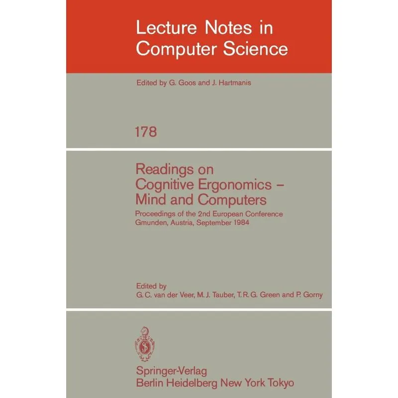 Readings on Cognitive Ergonomics, Mind and Computers