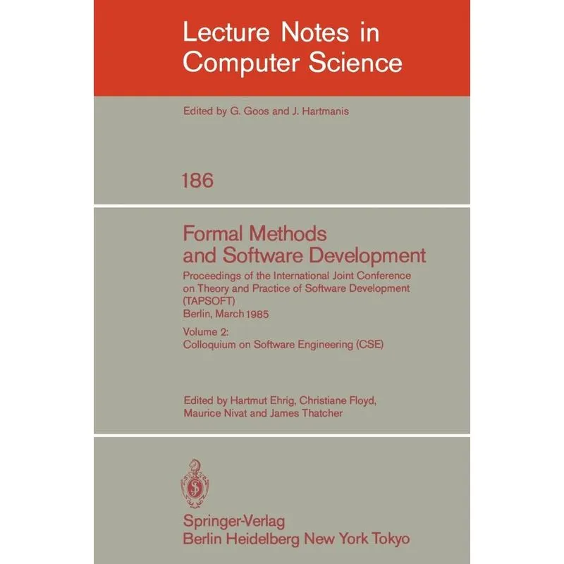 Formal Methods and Software Development. Proceedings of the