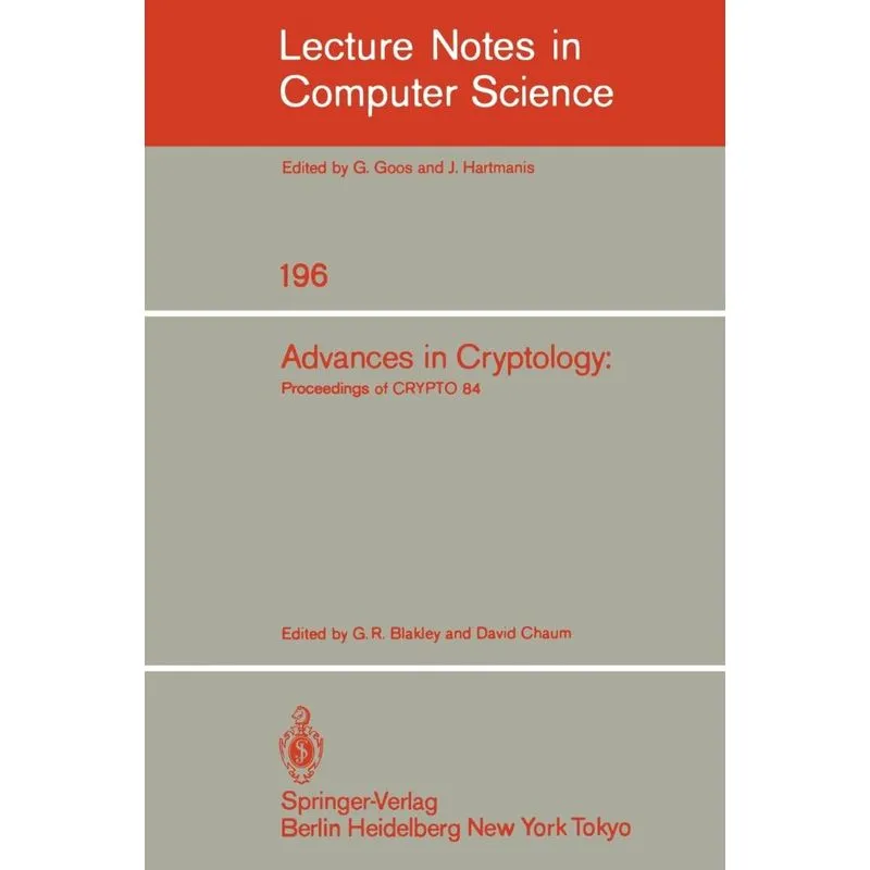 Advances in Cryptology