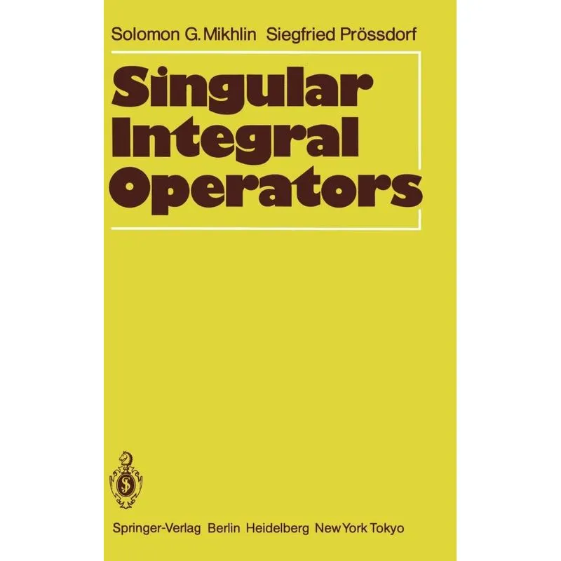 Singular Integral Operators