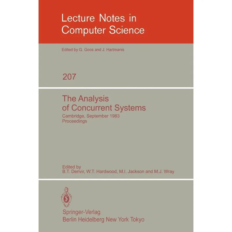 The Analysis of Concurrent Systems