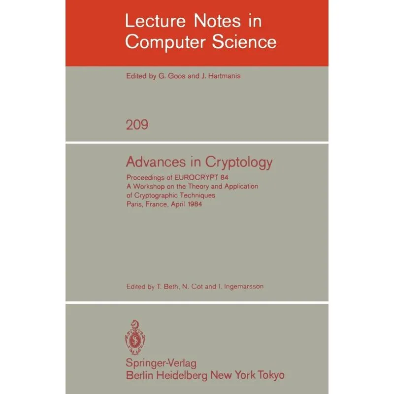 Advances in Cryptology