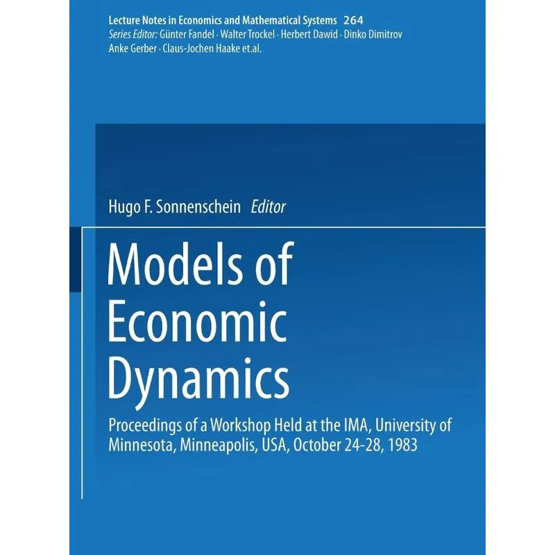 Models of Economic Dynamics