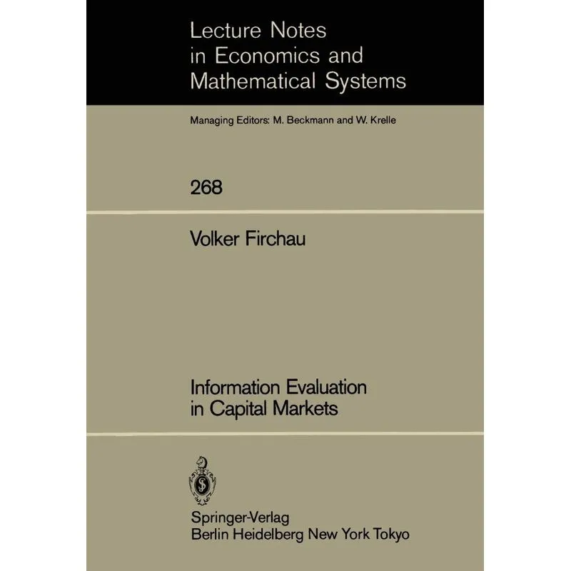 Information Evaluation in Capital Markets