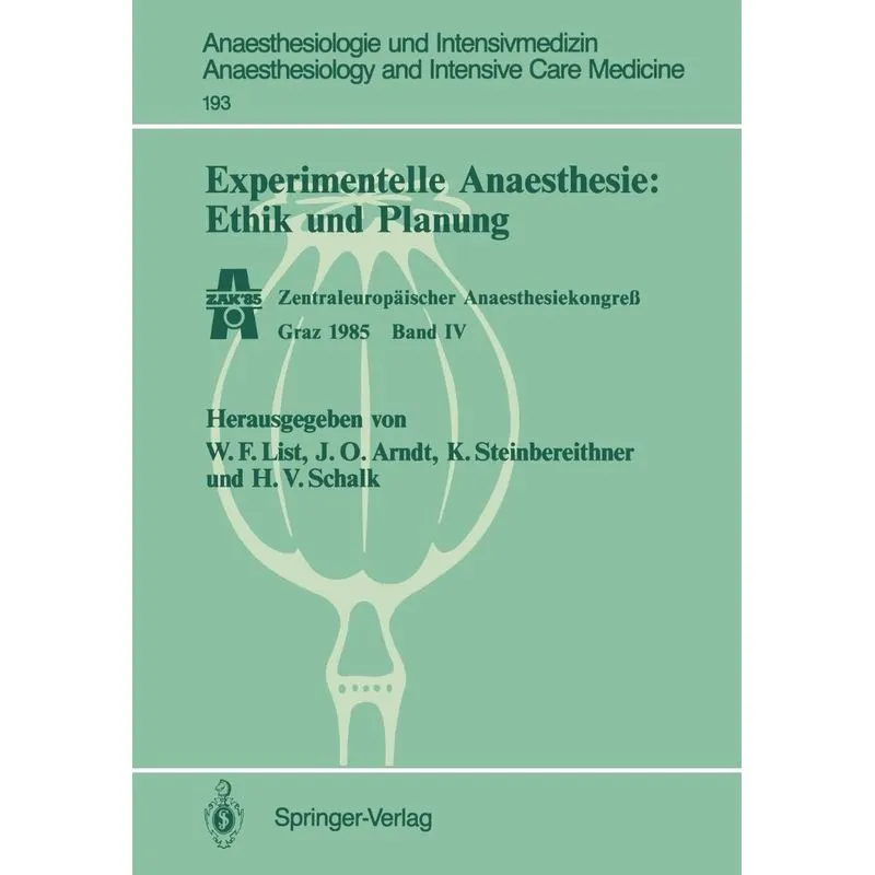 Experimentelle Anaesthesie