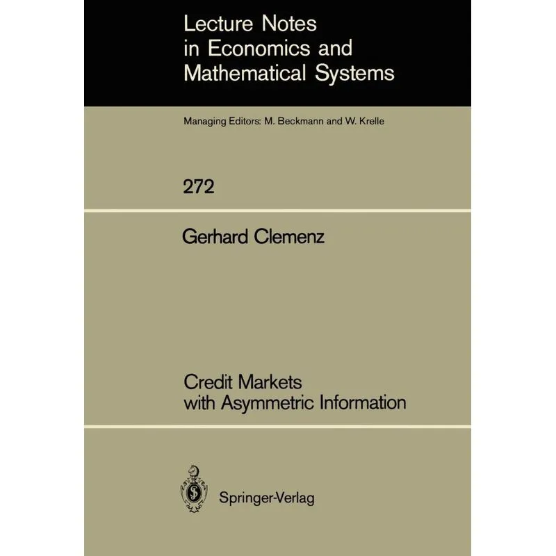 Credit Markets with Asymmetric Information