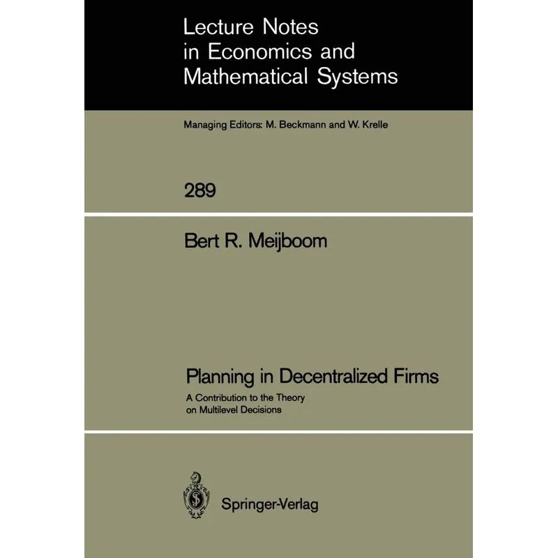 Planning in Decentralized Firms