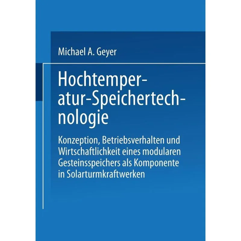 Hochtemperatur-Speichertechnologie