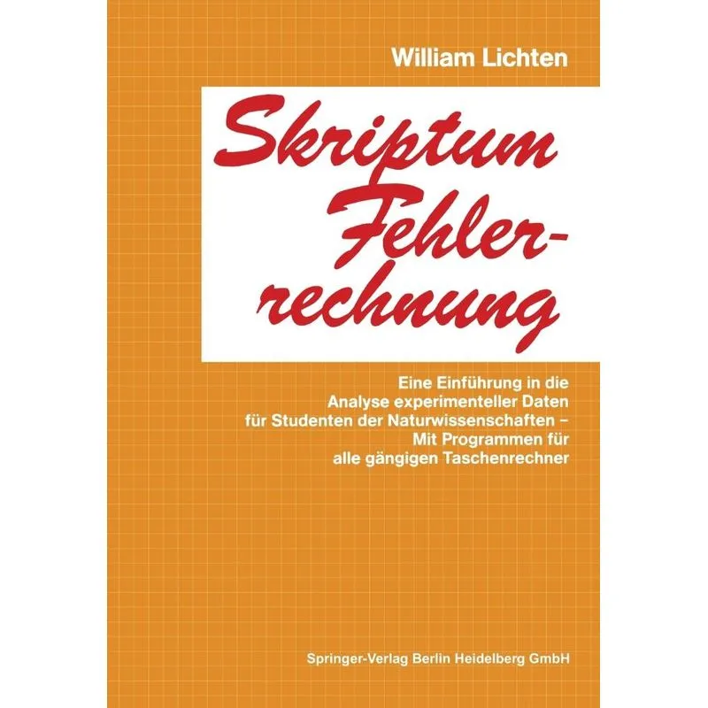 Skriptum Fehlerrechnung