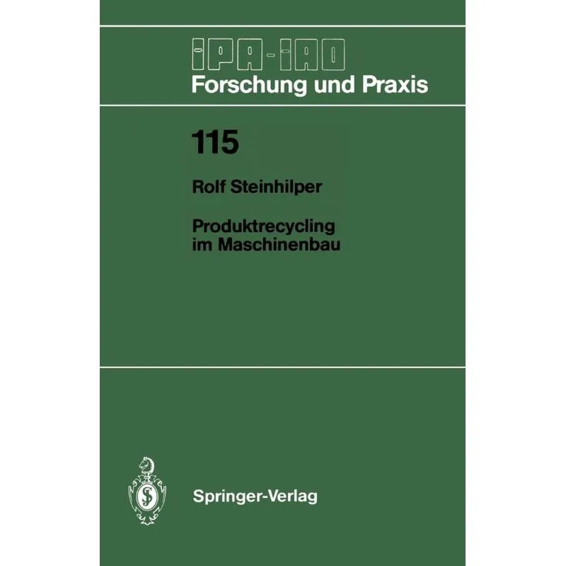 Produktrecycling Im Maschinenbau