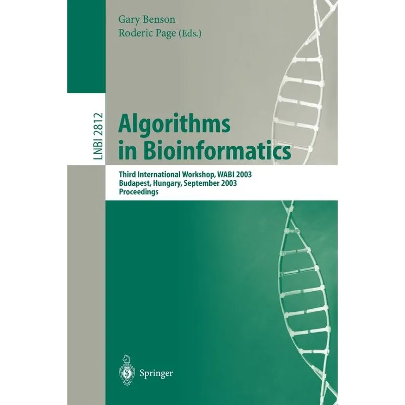 Algorithms in Bioinformatics