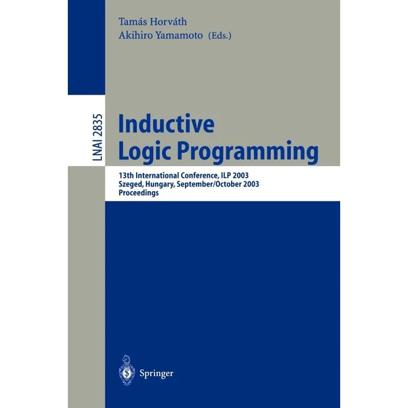 Inductive Logic Programming