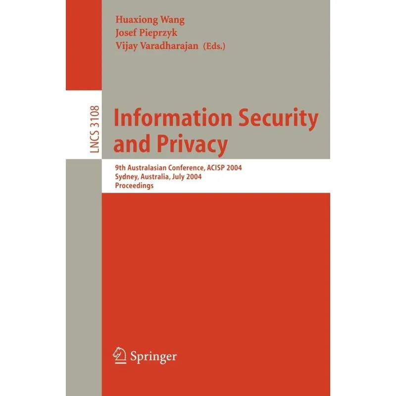 Information Security and Privacy