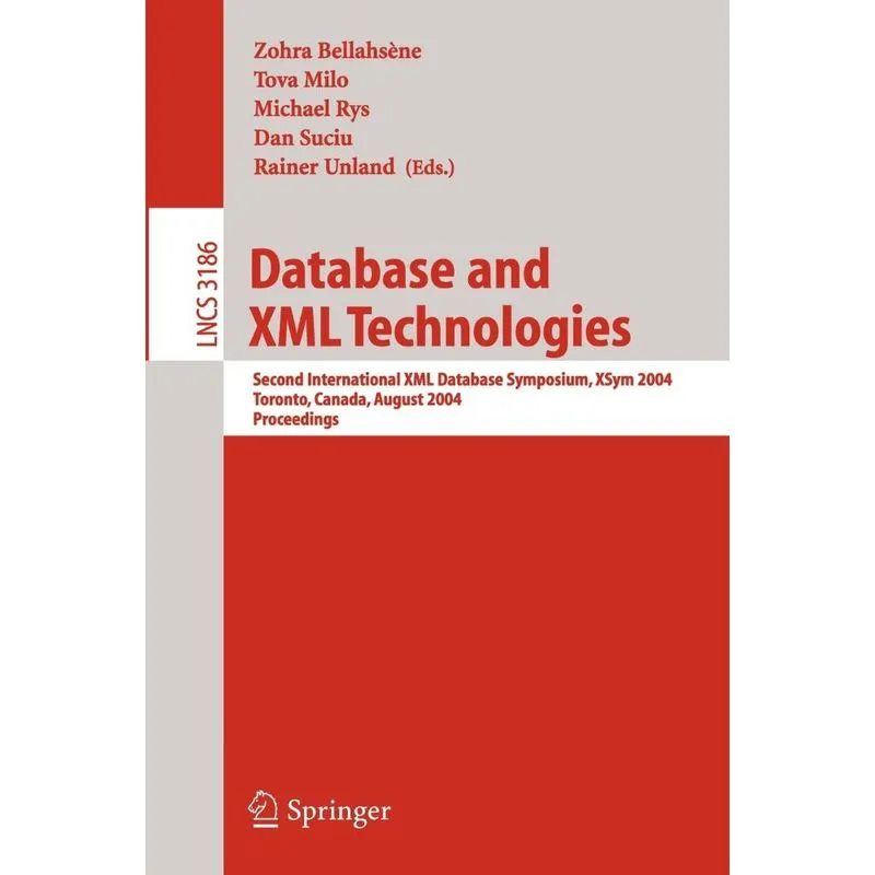Database and XML Technologies