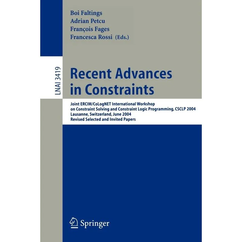 Recent Advances in Constraints