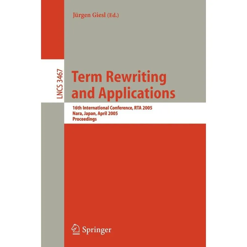 Term Rewriting and Applications