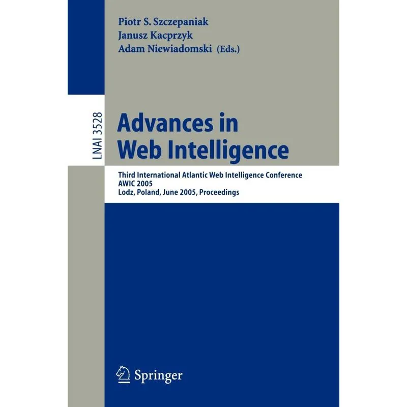 Advances in Web Intelligence