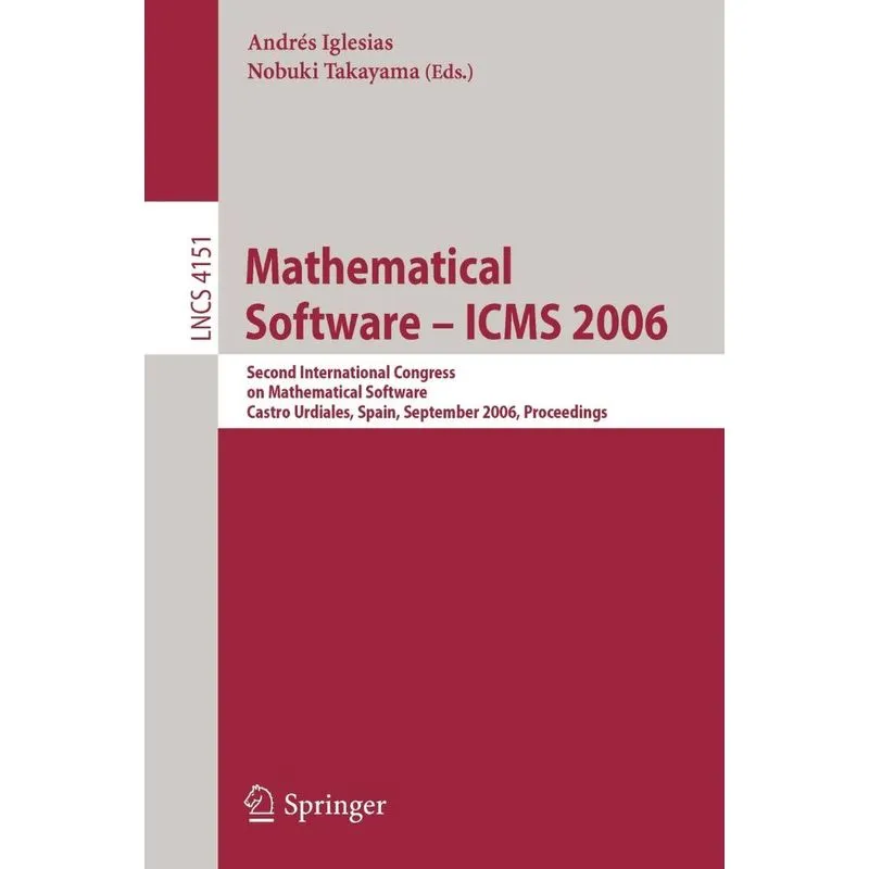 Mathematical Software - ICMS 2006