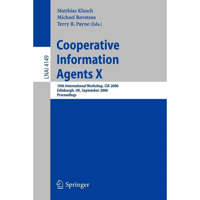 Cooperative Information Agents X