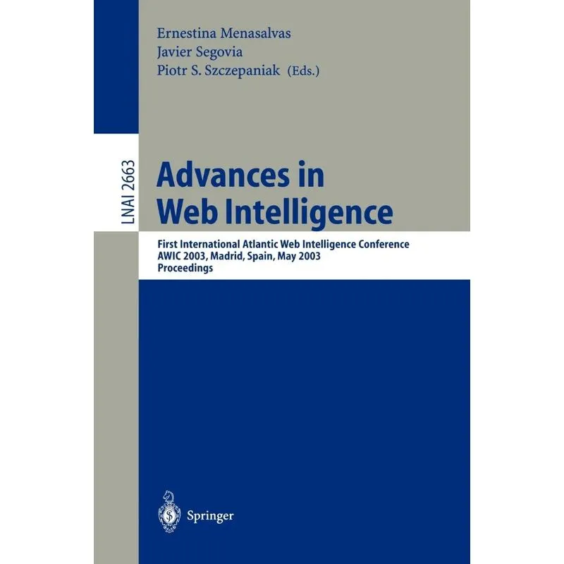 Advances in Web Intelligence