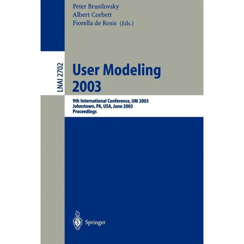 User Modeling 2003