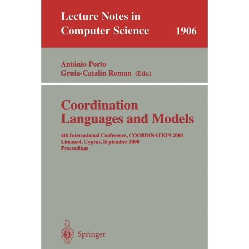 Coordination Languages and Models