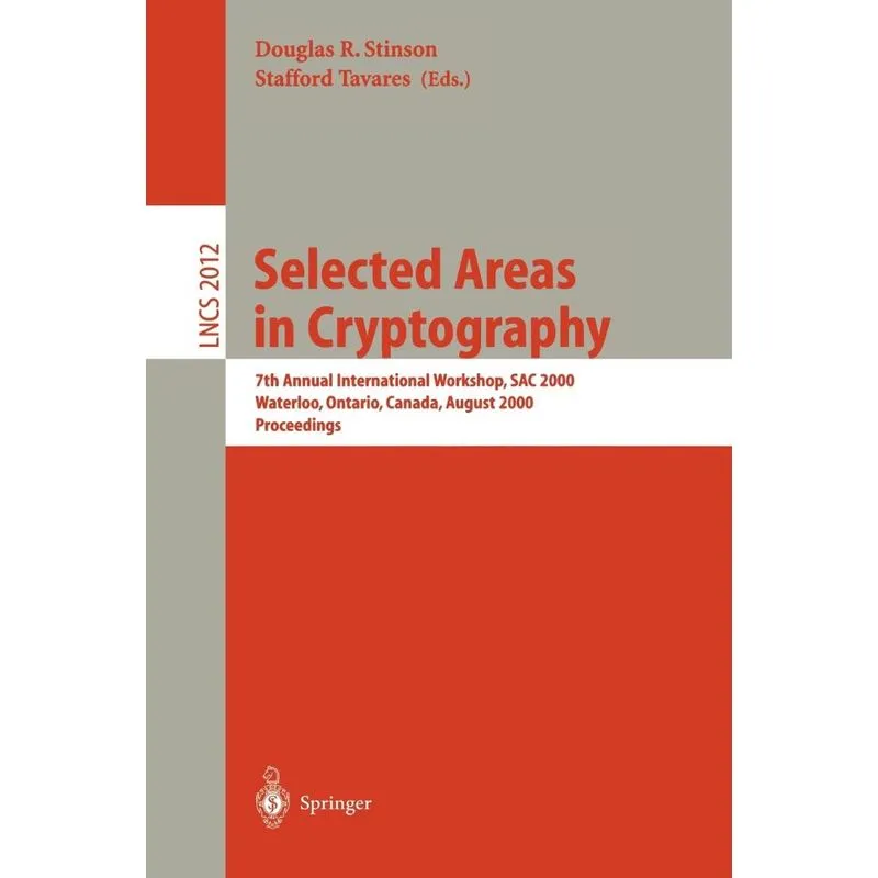 Selected Areas in Cryptography