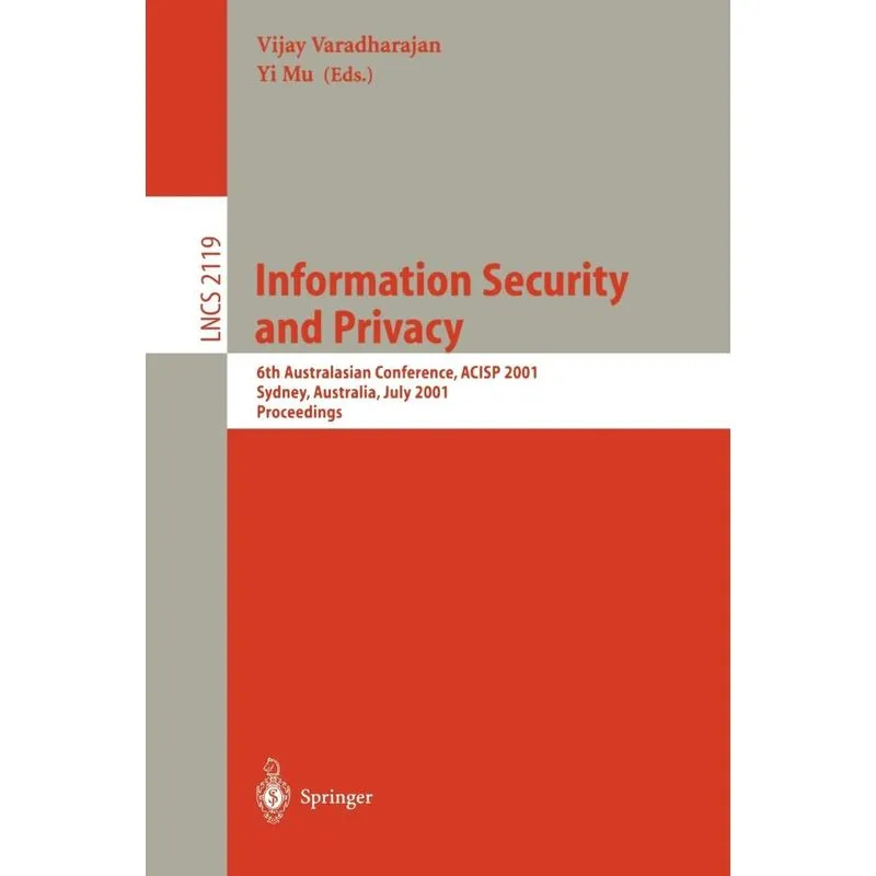 Information Security and Privacy