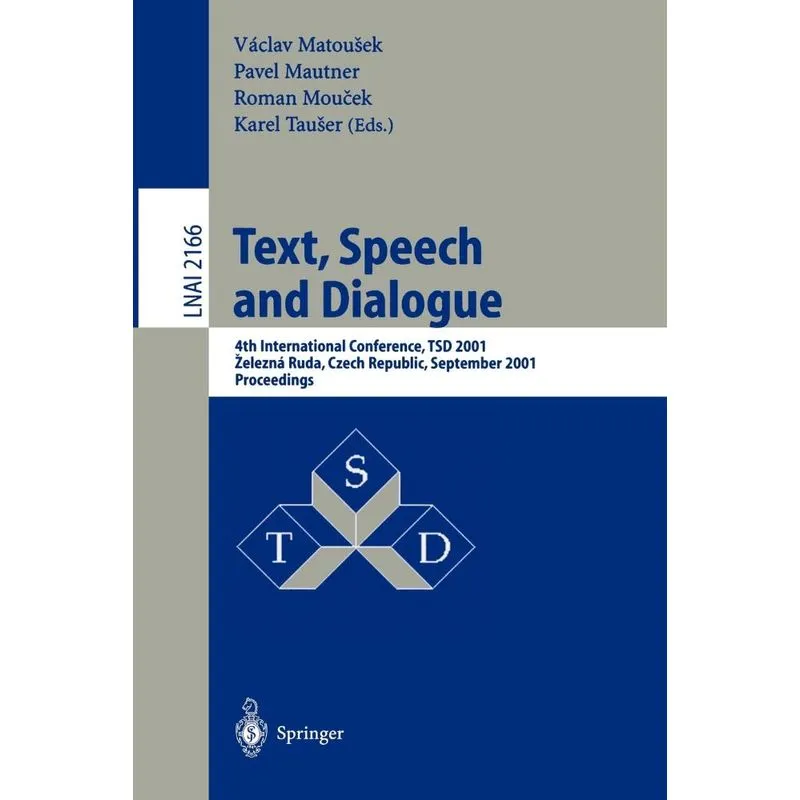 Text, Speech and Dialogue