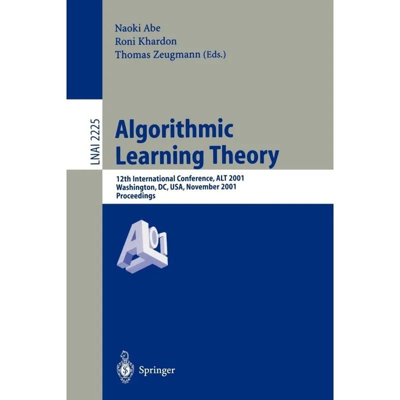 Algorithmic Learning Theory