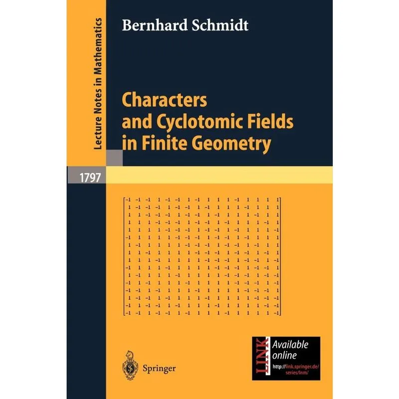 Characters and Cyclotomic Fields in Finite Geometry