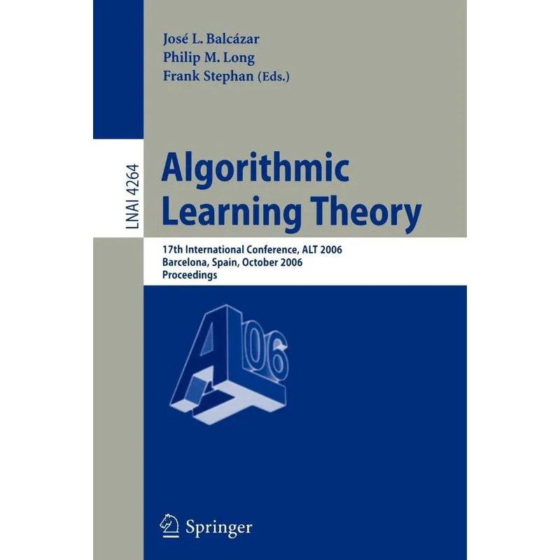 Algorithmic Learning Theory