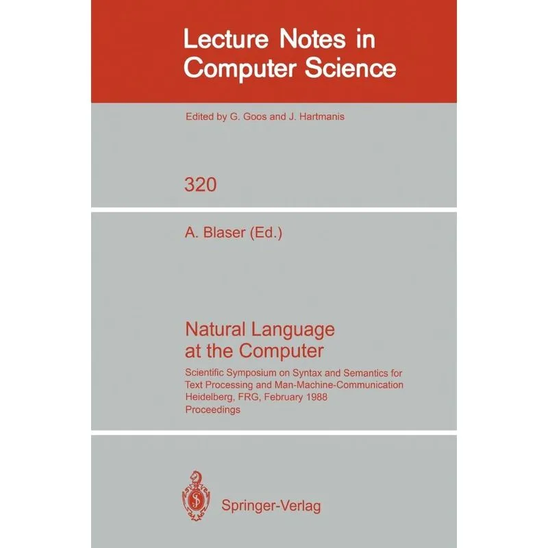 Natural Language at the Computer
