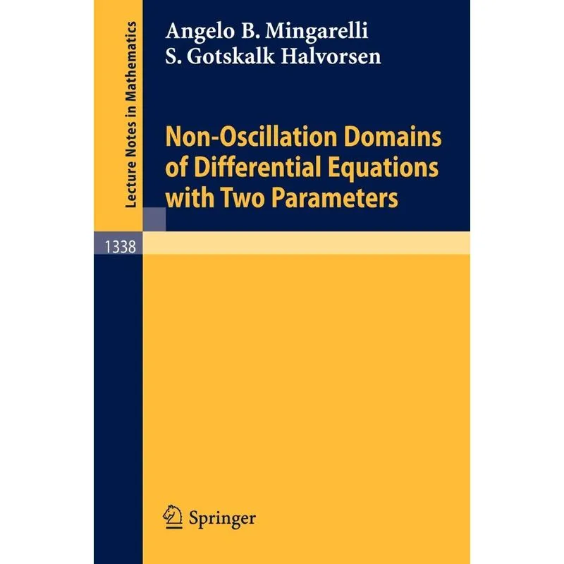 Non-Oscillation Domains of Differential Equations with Two