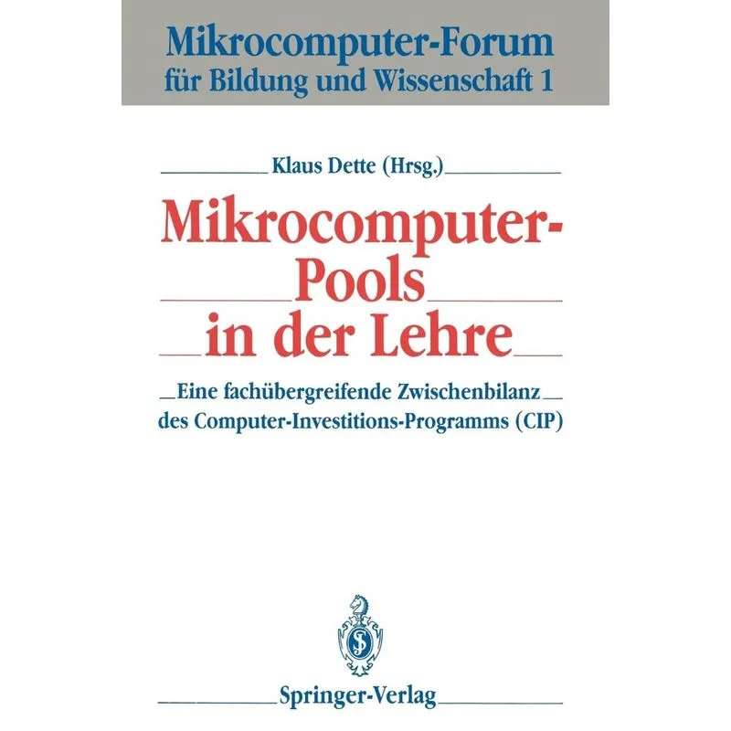 Mikrocomputer-Pools in der Lehre