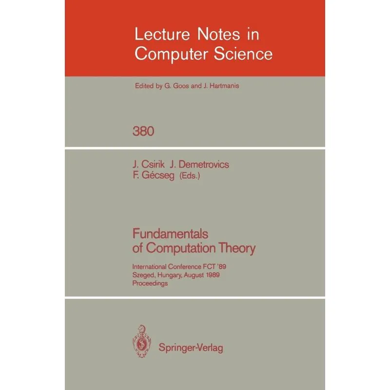 Fundamentals of Computation Theory