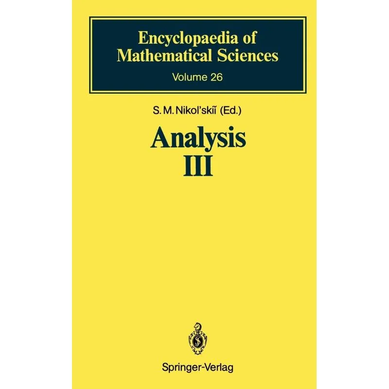 Analysis III