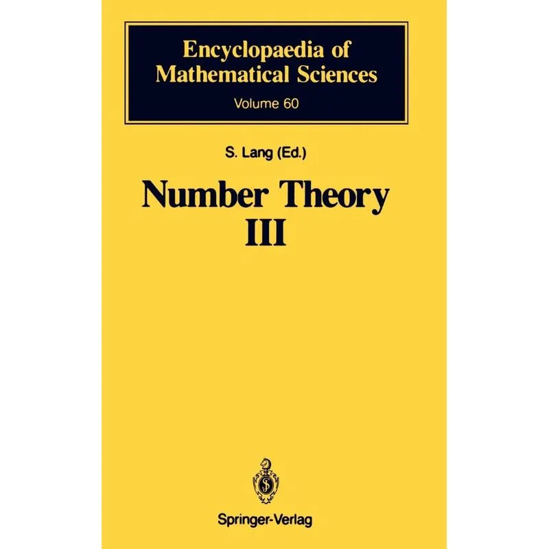 Number Theory III