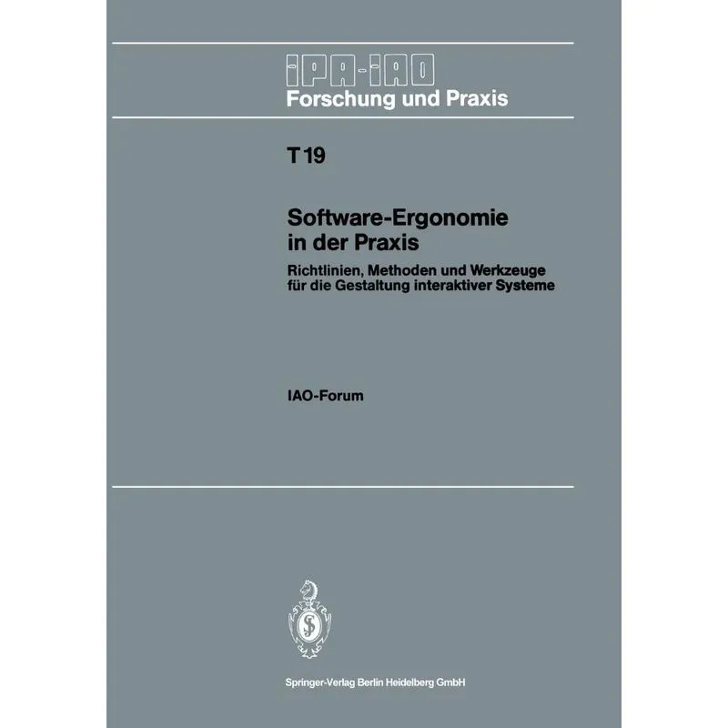 Software-Ergonomie in der Praxis