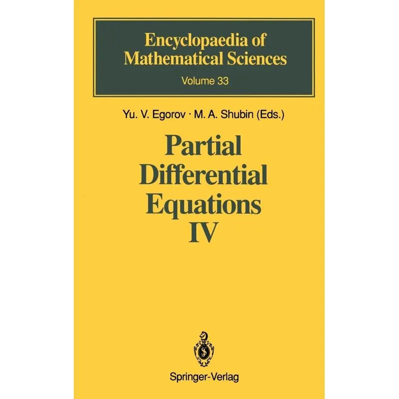 Partial Differential Equations IV