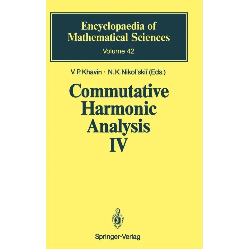 Commutative Harmonic Analysis IV