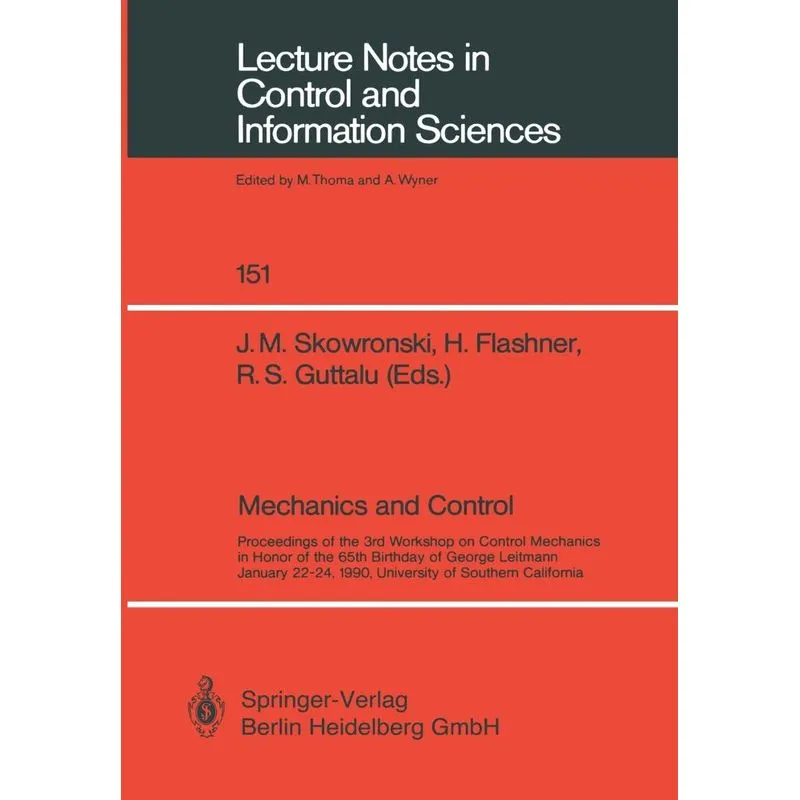 Mechanics and Control