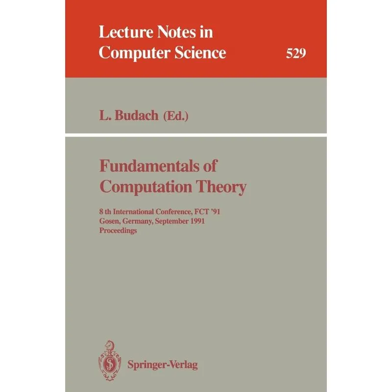 Fundamentals of Computation Theory