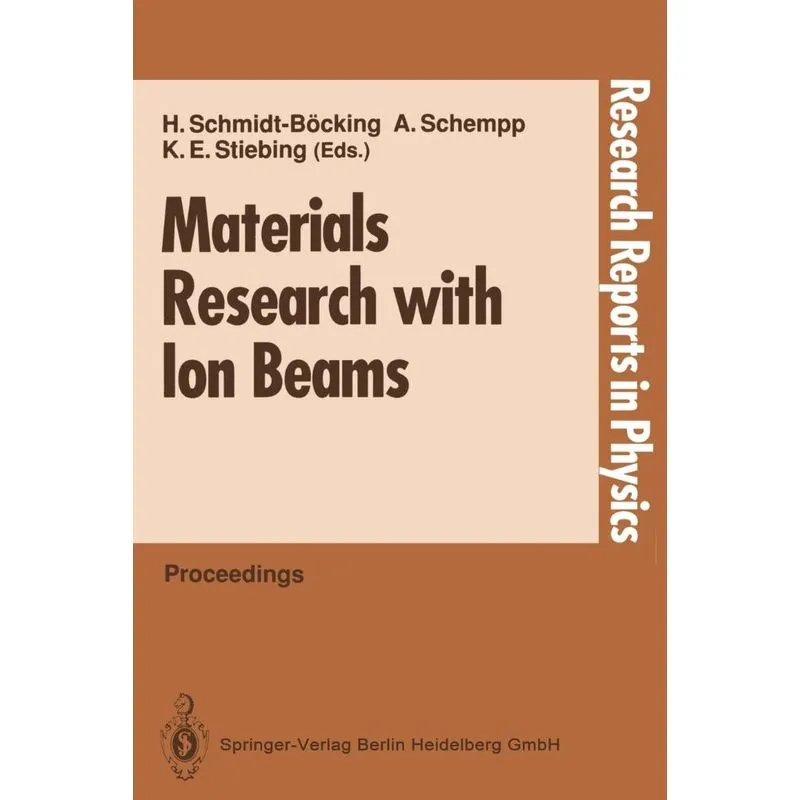 Materials Research with Ion Beams