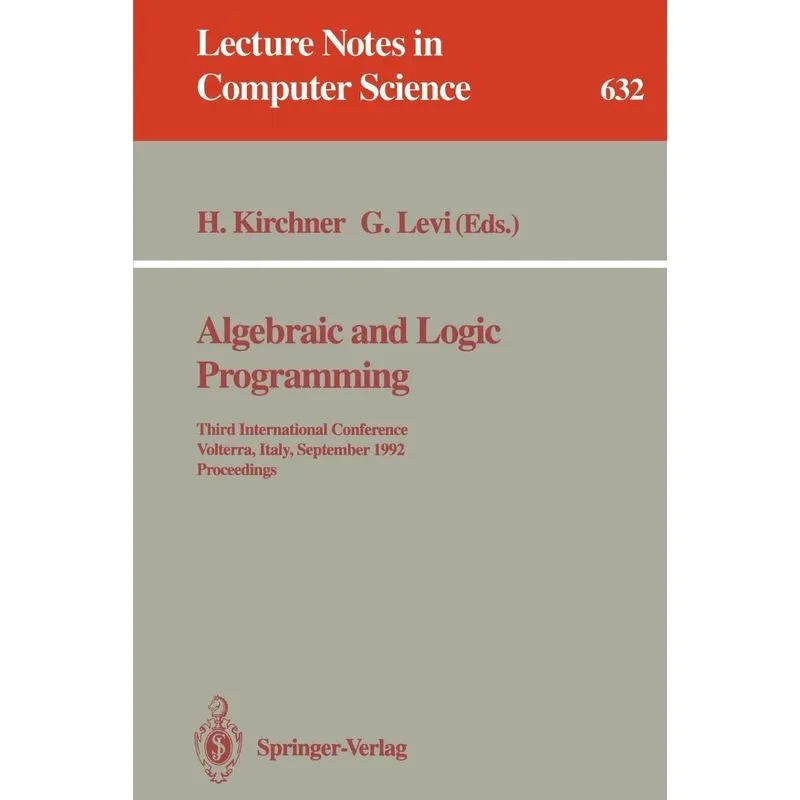 Algebraic and Logic Programming