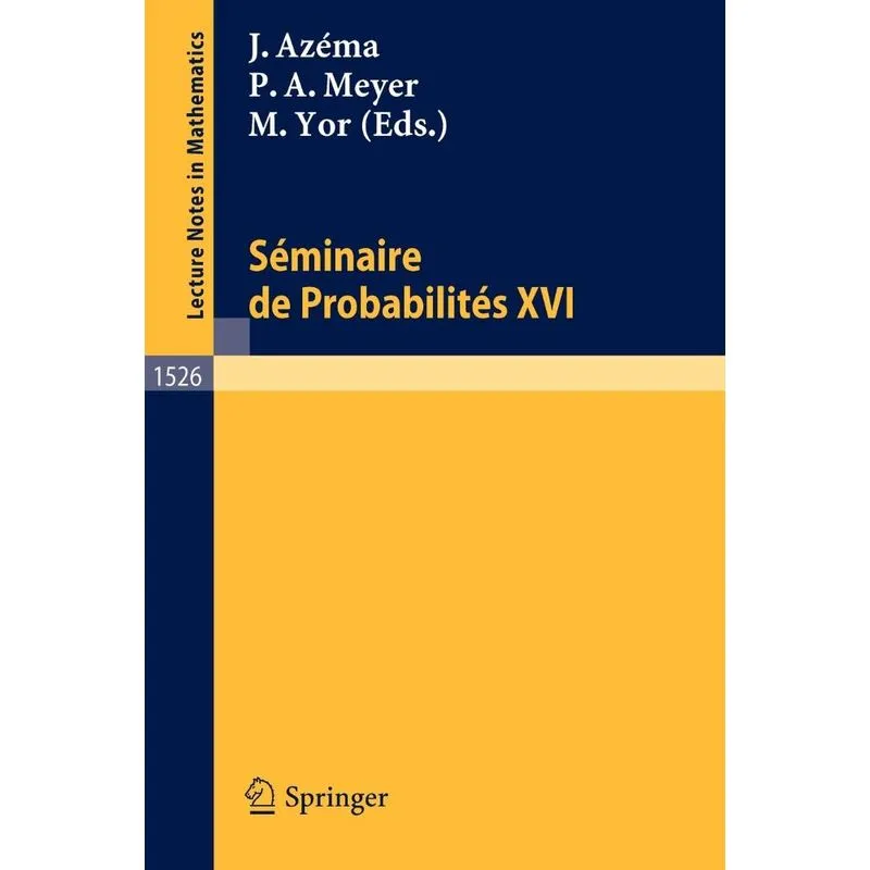 Seminaire de Probabilites XXVI