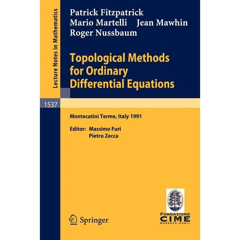 Topological Methods for Ordinary Differential Equations